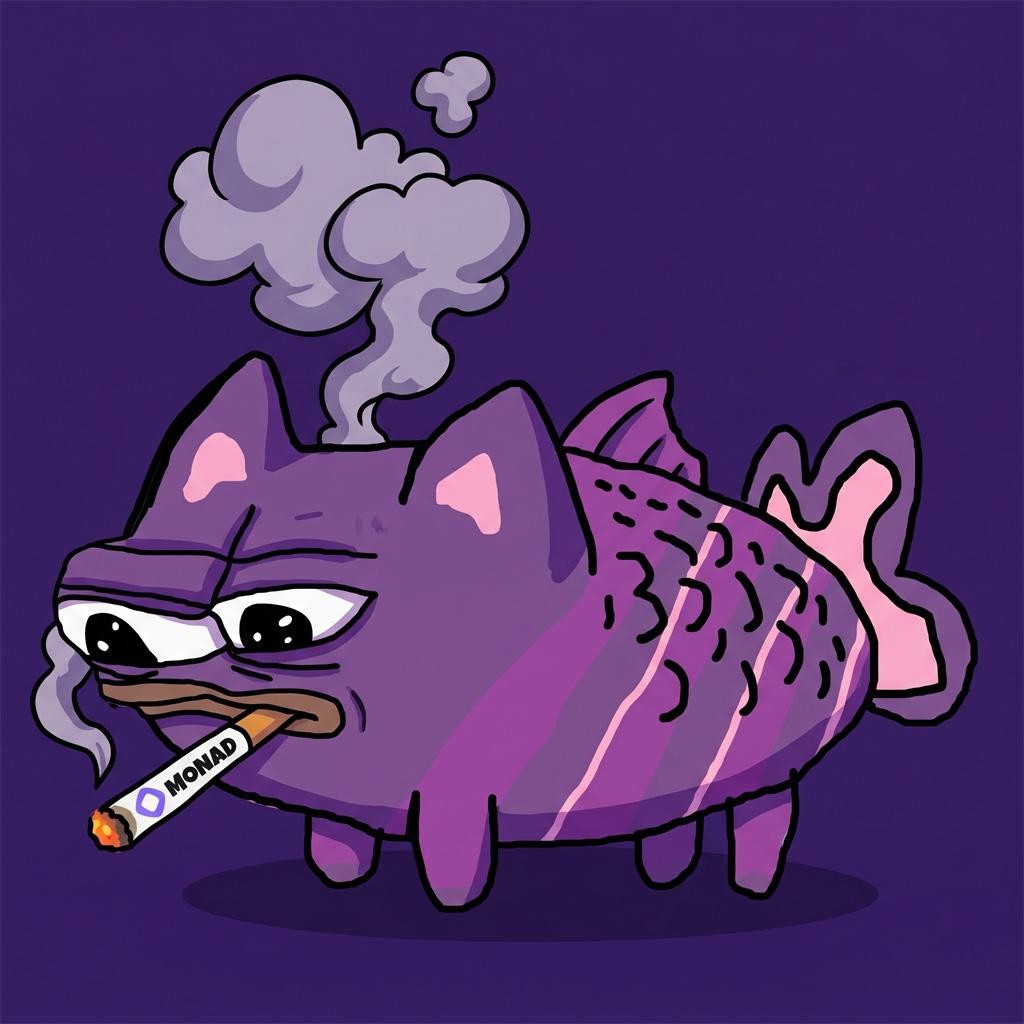 Moyaki smoking a Monad cigar