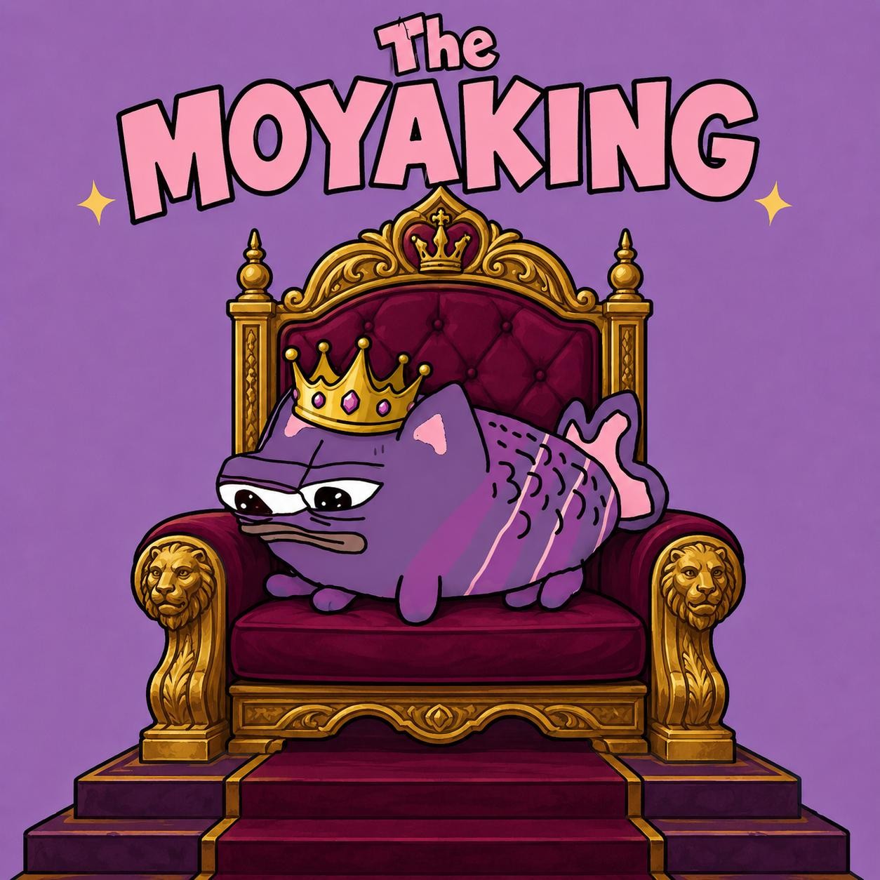 The Moyaking on his throne